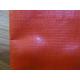 14*14 mesh orange color PE tarpaulin for trailer cover and truck cover