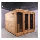 Blue Tooth Music System Cedar Sauna Full Glass Door Outdoor Dry Sauna With Hemlock Wood