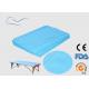 Blue Elastic Disposable Bed Covers CE / ISO Certification 110 * 220CM