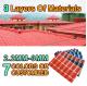 chinese traditional q tiles asa upvc flat roof tile rubber low slope pvc upvc roofing sheet material