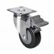 Edl Chrome 3 Plate Brake PU Caster 3723-67 with 2.5mm Thickness and 75mm Diameter