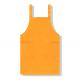 85% Polyester 200g Cooking Shoulder Apron Orange Color ODM Unisex