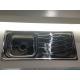 alibaba malaysia Hot Sale Single Bowl With Drainboard Stainless Steel Sink 10645