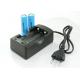 2 Bay 18650 Battery Charger , All Battery Charger AC100-240V Input Voltage
