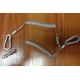 Carabiner Hook Spring Stretchy Coil Keychain Strap Rope Clear Wire Tool Lanyard Cable