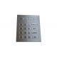 TTL Connector Spanish Metal Keypad 4 x 5 20 Keys For Outdoor Auto Mounting