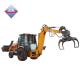 Q355B Rotating Log Cat Excavator Grapple 7 Ton Excavator Rotating Log Grab