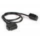 L Type ELM327 OBD2 16 Pin Male To Female OBD II Extension Cable