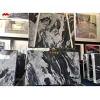 Hotel Surface Finishing Polished Italian Fendy Black Marble with White Veins Tile