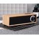 Rechargeable 5W 4 Ohm Wooden Bluetooth Speaker , Customized Passive Portable Speaker