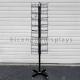 8 Tiered 96 Prongs 65 Long Rotating Display Rack Black Color With Hanging Hook