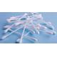 Pointy Tip Medical Bamboo Cotton Swabs Double Head 4 Inch Length White