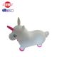 Snow Unicorn Hopper Ball , Ecofriendly PVC Inflatable Animal Hopper