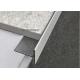 T Shaped 20mm Stainless Steel Tile Trim Glossy For Floor Covering Brushed
