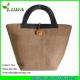 LUDA small straw hobo beach handbag paper straw bags with wooden beads