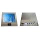 Stainless Steel Touch Panel Pc 10.4 RFID Card Reader Scanner Print Kiosk 300 Nits