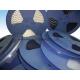 EIA-481 international criterion Blue / Black 56mm Plastic Spools and Reels For Steel Cover