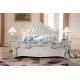 Luxury Royal Bedroom Furniture Set Wooden faux leather Bed 9001