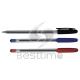 Simply transparent barrel Plastic  Ball Pen with environment protective ink MT2121
