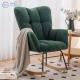 Hot Selling Durable Metal Wood Leg Luxury Fabric Armchairs Modern Furniture Living Room Rocking Chair