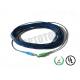 SC Connector Fiber Optic Patch Cord 1F 2.0mm With Dark Blue Jacket