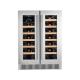 LD-60D Black Dual Zone Wine Display Cooler With Electronic Temperature Control