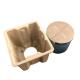 Brown Paper Pulp Moulded Trays Compostable Corrugated Cardboard Trays