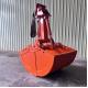 High Efficiency Excavator Clamshell Bucket 10-22 Ton For ZX110 PC100 ZX200 PC220
