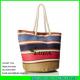 LUDA large beach handbags paper straw colorful summer tote bag