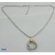Tin Alloy Casting Electroplated Jewelry Mixed metal chain Necklace for