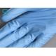 Blue Ambidextrous Disposable Clean Room Nitrile Gloves Class 10 ISO9001