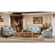 Hand carved royal furniture wooden frame 6 seater sofa set designs in antique finished