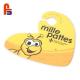 Yellow Cute Bee Custom Cardboard Hangers Matt Lamination For Coat Suit Clothing