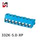 SHANYE BRAND SY332K-5.0 300V 10A hot sale 5.0mm pitch pcb screw terminal block connector with pinheader blue supplyer