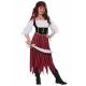 Pirate Body Shaper Teen Girl Halloween Costumes In White Black Red