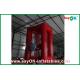 Red 0.44mmPVC Inflatable Money Machine For Rental Business