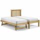 modern single bed pine wood