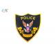 Twill Background Fabric Police Embroidered Patch For Uniform Garments