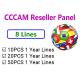 8 Lines CCCam Panel Reseller For Europe Portugal UK Poland Italy Spain Germany