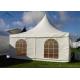 Business Solutions Pagoda Tents PVC Fabric For  4m * 4m Flame Retardant
