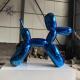Balloon Dog Sculpture Jeff Koons Plating Stainless Steel Blue Custom Size