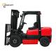 Gas Powered 4 Wheel Forklift For Heavy Duty Loading