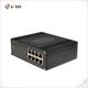 8 Port 10/100BASE-T Din Rail Industrial Unmanaged Ethernet Switch 48V DC Power Input