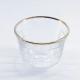 Premium Glass Arabic Coffee Cup Mug Transparent 6 Cups Saucers