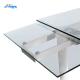 2000*900mm Heat Resistant Extendable Glass Top Table DT-31120 Easy Cleaning