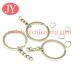 jiayang Top quality Standard Split Key Rings with snap hook