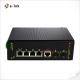Unmanaged Ethernet Switch 4 Port 10/100/1000T 60W High Power PoE To 2-port 1000X SFP