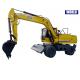 China Mechanic Wheel Type Excavator With Grapple For Wood Or Grass