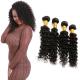 4 Bundles Of Deep Wave Hair Bundles / Thick Pure Deep Wave 100 Human Hair