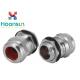 EX1 - 6 Electrical Brass Cable Gland , Waterproof IP68 Grade Armored Cable Gland